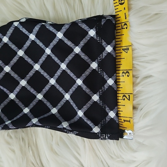 Cato Black and White Window Pane Plaid Leggings - Picture 14 of 14